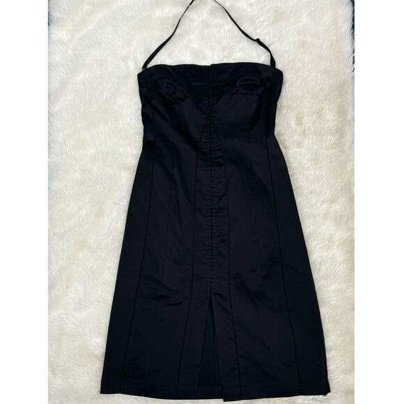 Ted Baker London Black Hook Eye Front Bodycon Strapless Dress Size 2 - Picture 16 of 16